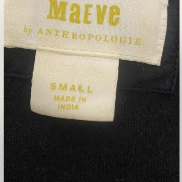 Maeve Louisa Tiered Tee Size Small Navy Blue Anthropologie - Picture 7 of 10